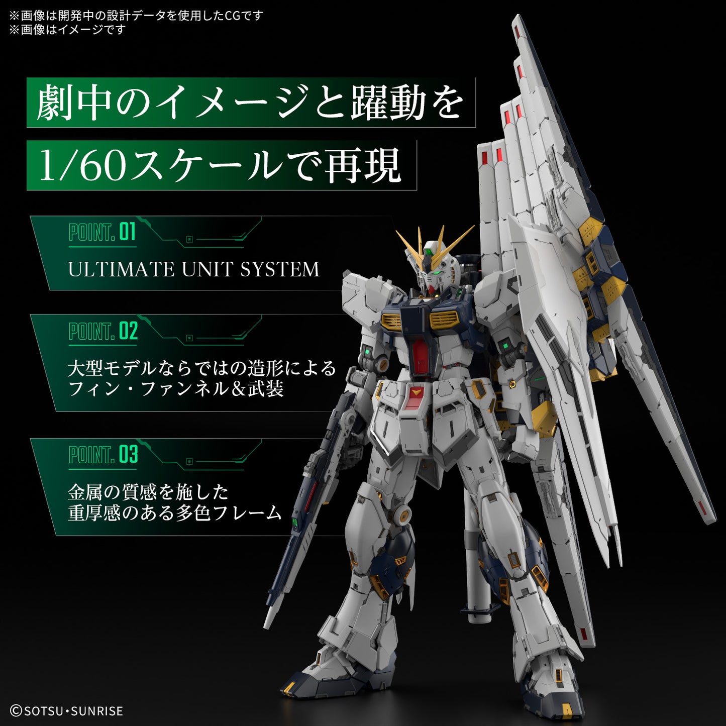 PG UNLEASHED 1/60 RX-93 Nu GUNDAM