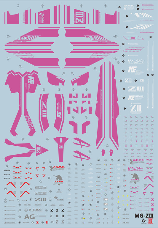 EVO MG Zeta Gundam 3 ver2.0 UV Water Decal
