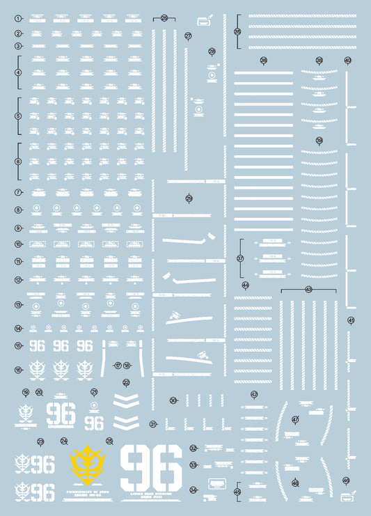 EVO MG Psycho Zaku Ka UV Water Decal