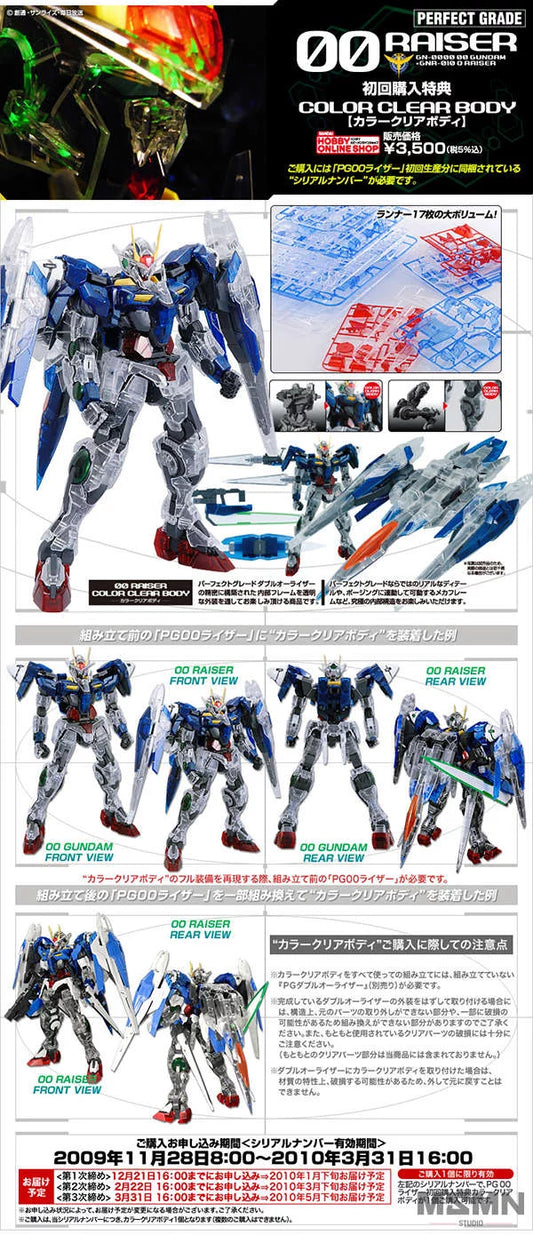 PG 1/60 00 Raiser Clear Color Body