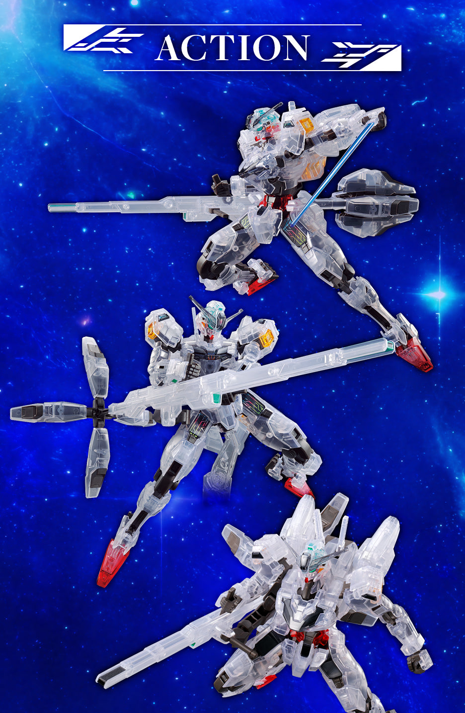 Gundam Base Limited HG 1/144 GUNDAM CALIBARN [CLEAR COLOR]