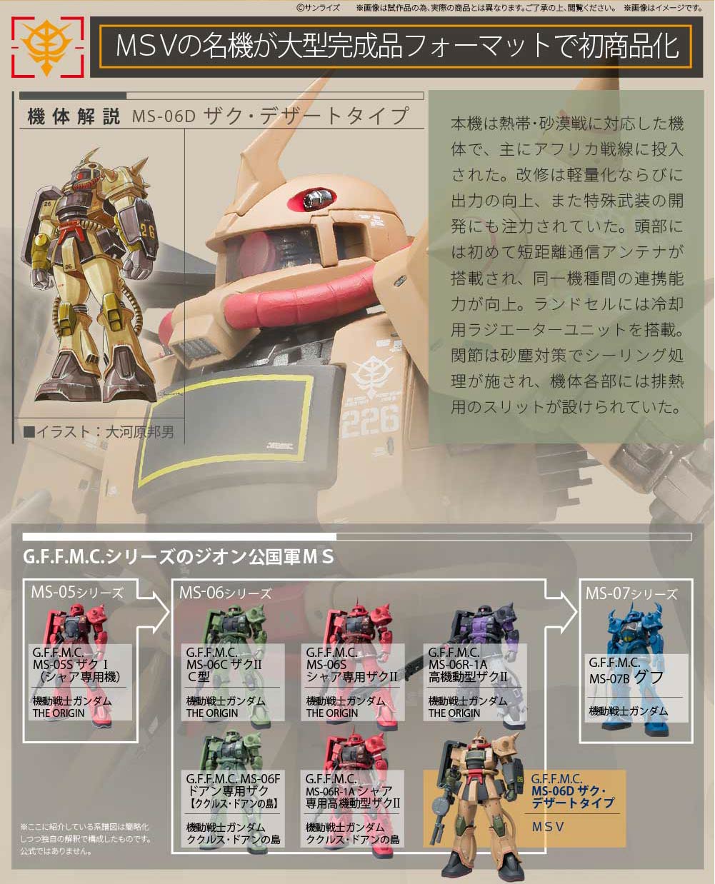 GUNDAM FIX FIGURATION METAL COMPOSITE MS-06D ZAKU DESERT TYPE
