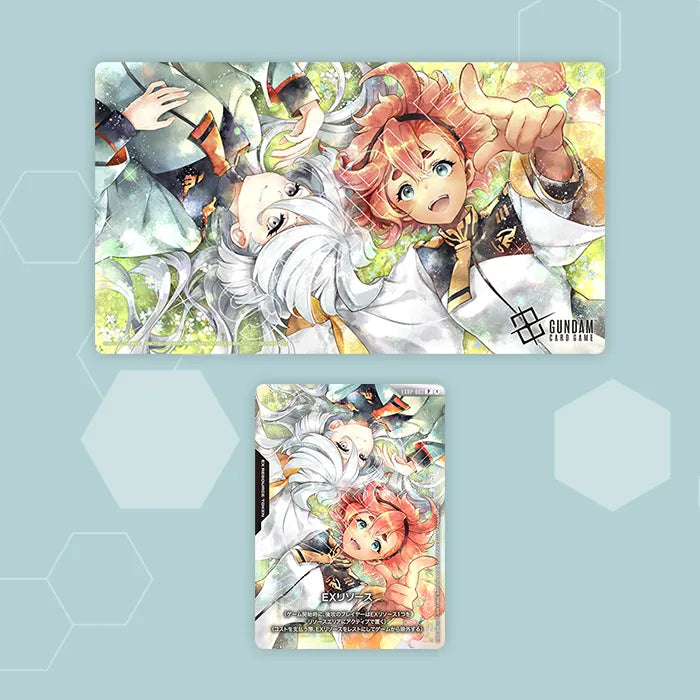 Official Playmat and Card Set Suletta & Miorine [EVX02] Japanese Ver.