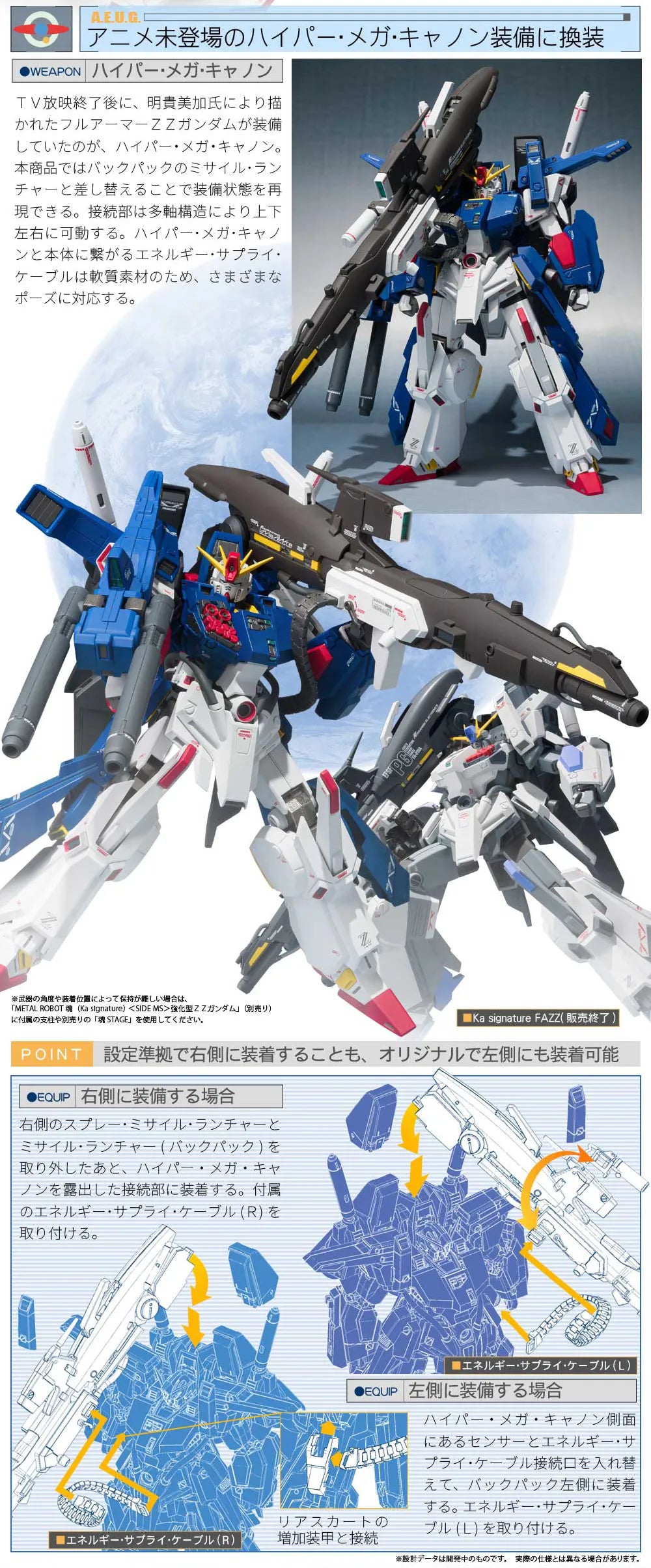 METAL ROBOT SPIRITS ＜SIDE MS＞ FULL ARMOR PARTS SET For ENHANCED ZZ GUNDAM