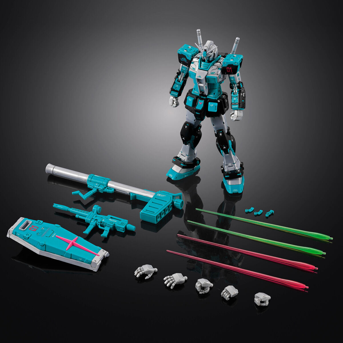 RG 1/144 RX-78-2 GUNDAM Ver.2.0 [HATSUNE MIKU Ver.]